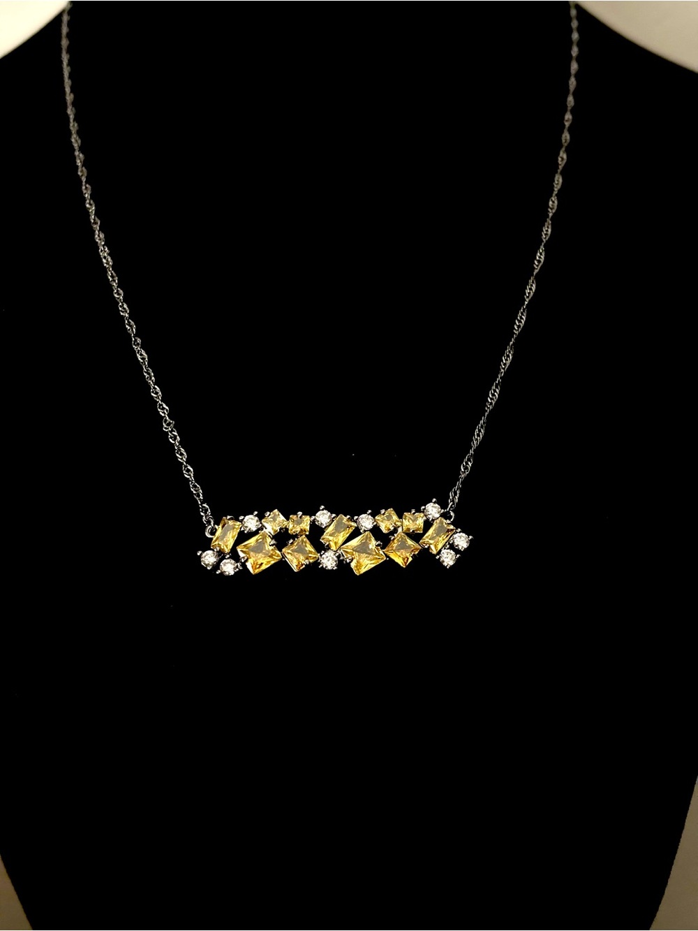 Bomb Party hematite necklace